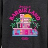 Women's - Barbie - Welcome To Barbie Land Lightweight French Terry Wide Neck Long Sleeve Shirt - 2 of 4