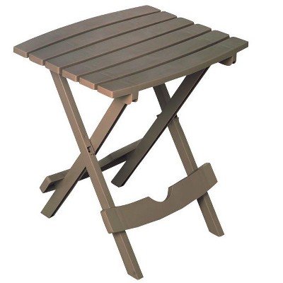 Adams Quik-Fold Rectangular Resin Folding Side Table