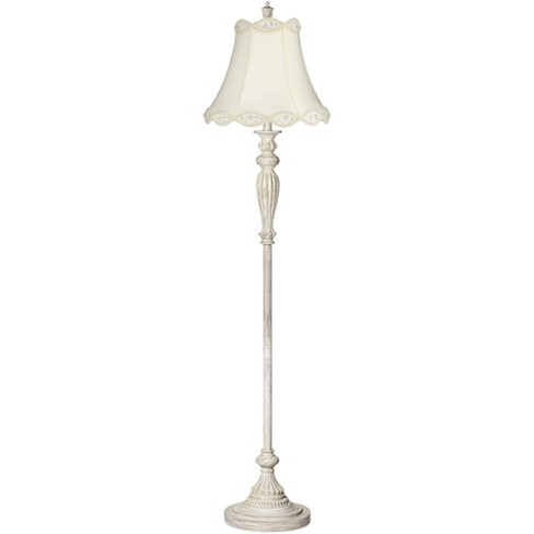 White tall deals floor lamp