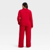Women's Cloud Knit Modal Long Sleeve Notch Collar Top and Pants Pajama Set - Auden™ - 2 of 3