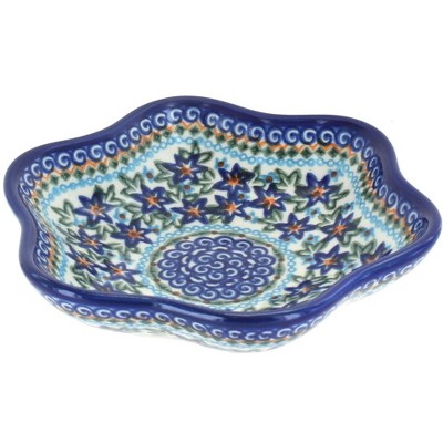 Blue Rose Polish Pottery Skylar Small Daisy Bowl