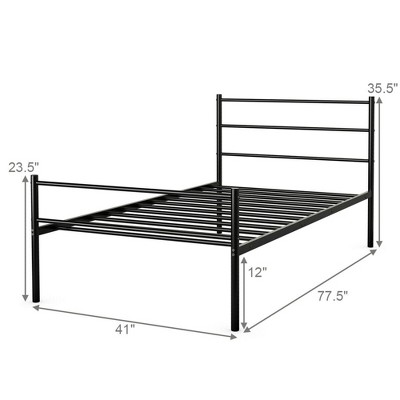Twin Size Bed Frame Target, How Many Feet Is A Twin Bed Frame
