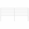 vidaXL Steel Headboard for Bed with Round Tubes, White - Classic Design, Easy Assembly, 70.9" Mattress Width - 4 of 4