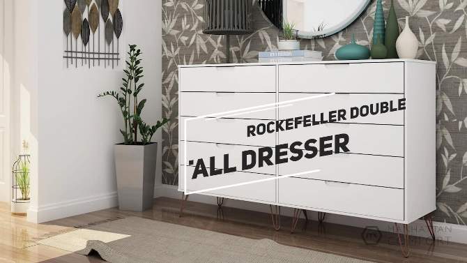 Rockefeller 10 Drawer Double Tall Dresser - Manhattan Comfort, 2 of 13, play video