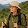 Anna-Kaci Foldable Wide Brim Bucket Hat with Chin Strap for Sun Protection and Outdoor Hiking Travel Beach Adventures - 2 of 4