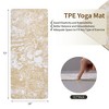 SEVOBAL Premium Non-Slip Yoga Mat Extra Thick Exercise Mat Dual Texture Design for Superior Grip Comfort, Yellow, 72.1"*24"*0.2" - 3 of 4