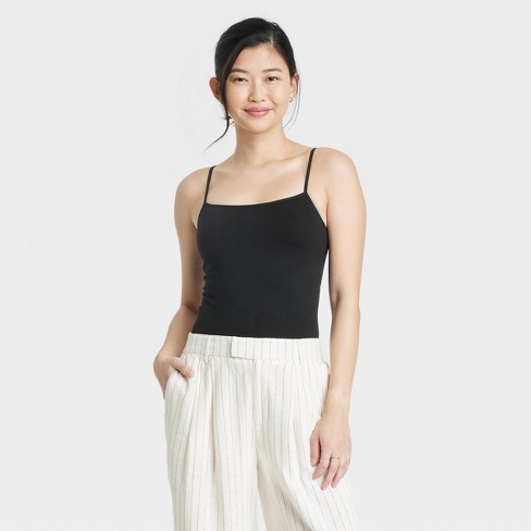 Women's Easy Seamless Cami - A New Day™ Black Xs : Target