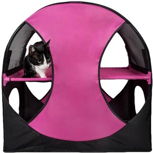 Pet Life (R) Kitty-Play Obstacle Travel Collapsible Soft Folding Pet Cat House - 1 of 1