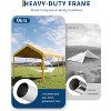 10x20FT Extra Wide Heavy-Duty Portable Carport with 8 Legs, Durable Garage Shed Tent for Cars, Trucks, SUVs, All-Weather Canopy Cover - 3 of 4