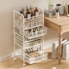 Makeup Organizer with 5 Drawers, Skincare Storage, Floor Skincare Organizers with Wheels - 2 of 4