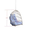 Grungis PE Egg Patio Swing Chair with Cushion and Headrest Pillow,Rattan Outdoor Swing for Bedroom,Garden,Courtyard - 3 of 4