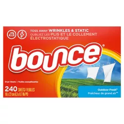 Bounce Fabric Softener Sheets Outdoor Fresh - 240ct
