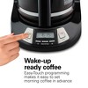 Hamilton Beach 12 Cup Programmable Coffee Maker - Black - 46290: Drip Coffee Machine, Nonstick Hot Plate, Brew Pause - 4 of 4