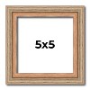PosterPalooza | Square Deco Brown Picture Frame - UV Acrylic, Foam Board Backing, Hanging Hardware - 2 of 4