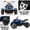 12V Kids Electric Ride on Truck Car Remote Control, 7MPH, 2 Speeds, 2x55W Motor, LED Lights, Music, USB & EVA Tires, Gift for Boy Girl - 4 of 4