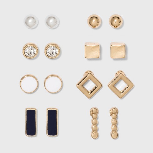 Brass Stud Earring Back 28pc - A New Day™ Gold/Silver