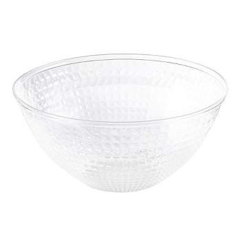 Smarty Had A Party 96 oz. Clear Diamond Design Round Disposable Plastic Bowls (24 Bowls)