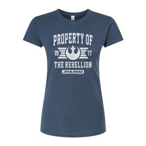 Women's - Star Wars - Property Of Rebellion Fitted Graphic T-Shirt - 1 of 3