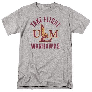 Men's University of Louisiana Monroe Official Redhawks Logo Adult T-Shirt - 1 of 4