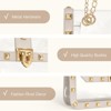 Clear Bag Stadium Approved Women Clear Crossbody Purse for Stadium Events Trendy Transparent Shoulder Bag for Concerts - 4 of 4
