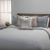 Rizzy Home 3pc King Blackberry Grove Solid Comforter Set Gray - 2 of 4