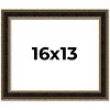 PosterPalooza | Ornate Brown Picture Frame - UV Acrylic, Backing Board, Hanging Hardware Included - 2 of 4