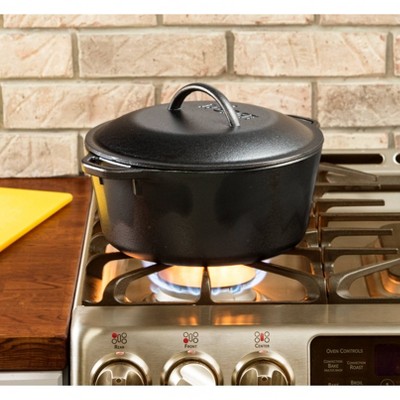 Lodge 5-Quart Black Cast Iron Dutch Oven