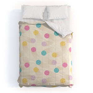 Deny Designs Marufemia Colorful Pastel Tennis Balls Kids' Comforter and Sham Set Pink - 1 of 4