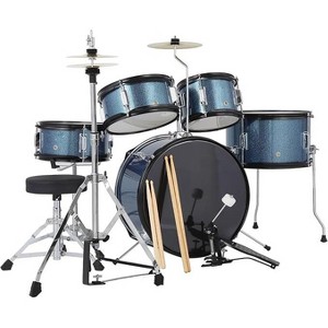 5 Piece Drum Sets Junior Drum Kit with Dual Tom-Toms, Floor Tom,Bass Drum, Hi-Hat, Cymbal, Pedal, Drumsticks and Seat, for Music Learning & Practice - 1 of 4