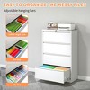 YONWAY 4 Drawer Lateral File Cabinet with Lock, Steel File Storage Cabinet, for Legal/Letter/A4/F4 Size, for Home Office and School - 2 of 4