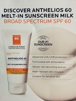 La Roche Posay Anthelios Sunscreen, Melt-in-milk For Face And Body 