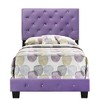 Twin Size Platform Bed with Upholstered Headboard for Bedroom - 3 of 4