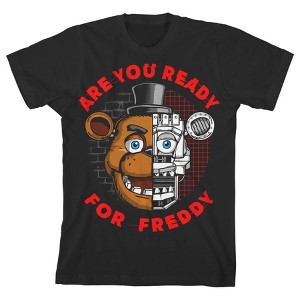 Five Nights at Freddy's Are You Ready for Freddy Boy's Black T-shirt - 1 of 3