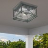 Livex Lighting Providence 2 - Light Flush Mount in  Charcoal - 3 of 4