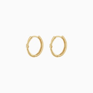 Bearfruit Jewelry Sterling Silver 18k Gold Plated Hannah Tangled Hoop Earrings - 1 of 3