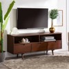 Cara Mid-Century Modern 3 Drawer TV Stand for TVs up to 65" - Saracina Home - 2 of 4