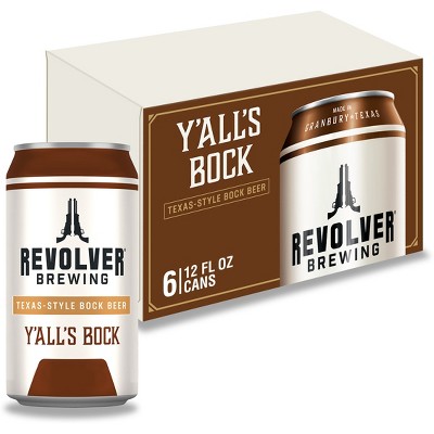 Revolver Y'All's Bock Beer - 6pk/12 fl oz Cans
