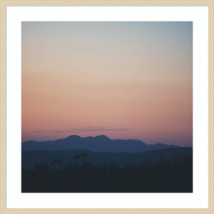 33"x33" A Ramona Sunset by Laura Evans Wood Framed Wall Art Print Brown - Amanti Art - 1 of 4
