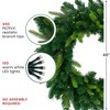 Northlight Real Touch™️ Pre-Lit Gunnison Pine Artificial Christmas Wreath - 48" - Clear Lights - 4 of 4