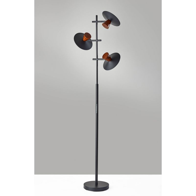Elmore Tree Lamp with Smart Switch Black (Includes LED Light Bulb) - Adesso, 1 of 9