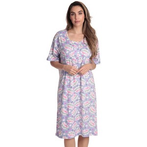 Just Love Short Sleeve Nightgown Sleep Dress for Women 4365-10717-XL - 1 of 3