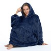 Solaris Women Flannel Blanket Hoodie Oversized Sweatshirt, Wearable Fleece Blanket Woman, Valentine’s Day Gift for Her - 4 of 4