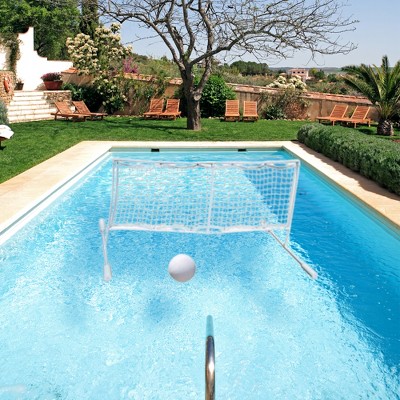 Swimline 86" Water Sports Super Volleyball Swimming Pool Floating Game with Net and Ball - White