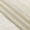 Kate Aurora 2 Piece Metallic Shimmer Chic Striped Flax Styled Sheer Grommet Top Curtains - 4 of 4
