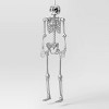60" Poseable Pumpkin Skeleton Halloween Decorative Prop Silver Disco - Hyde and EEK! Boutique™ - 2 of 3