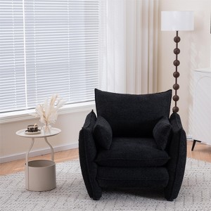 NicBex Rounded Corner/Sharp-Angle Chair Modern Accent Chair, Stylish Comfy Sofa Chair Single Seat for Many Scenarios - 1 of 4