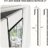 48x14 Inch Full Length Tempered Glass Door Mirror - Over The Door Hanging, No Drill Installation - 4 of 4
