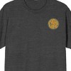 Outer Banks Pogue Life, Smiley Face on Charcoal Heather Short Sleeve Adult T-Shirt - 2 of 3