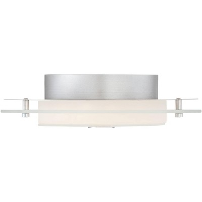Clarival 12.5" Chrome LED Flush-Mount Ceiling Light with Acrylic Diffuser