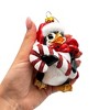 Penguin with Candy Glass Christmas Ornament, Arctic Bird Classic Tree Decoration| OrnamentallyYou - 4 of 4